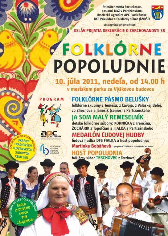 Folklórne popoludnie - plagát